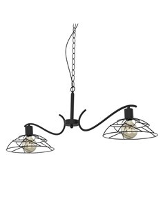Farrel pendant light - AJP - Black vintage design, 2 shades 2