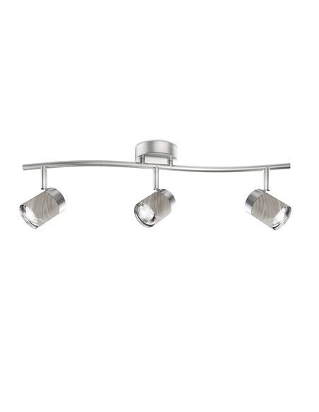 Bolzano pendant light - AJP - 3 dimmable lights, satin nickel