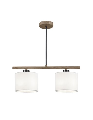 Berta pendant light - AJP - Nordic design with 2 lights, fabric shade