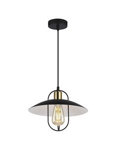 Telmo ceiling pendant light - AJP - Black and gold industrial lamp 2