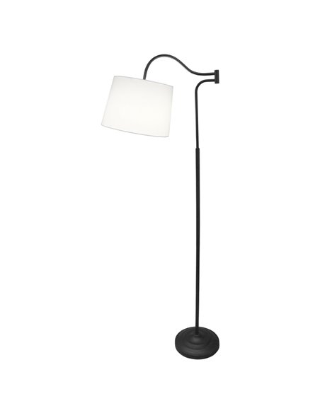 Sanluri floor lamp - AJP - Arc lamp, fabric shade