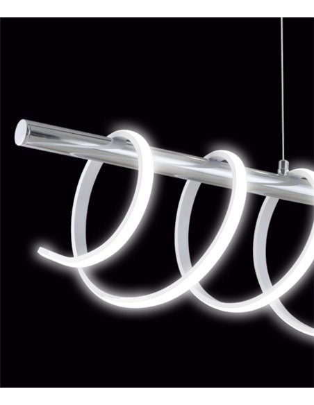 Moeb pendant light - AJP - Elegant design in chrome, LED lamp