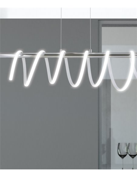 Moeb pendant light - AJP - Elegant design in chrome, LED lamp