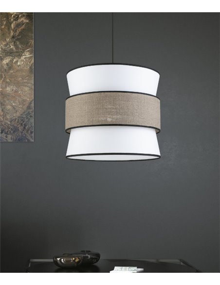 Sabina pendant light - AJP - Decorative fabric ceiling light