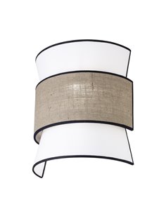Sabina wall light - AJP - Fabric lamp with 2 lights 2