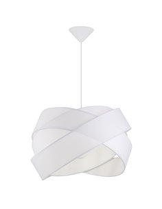 Fractal ceiling pendant light - AJP - Fabric lampshade, adjustable in height 2