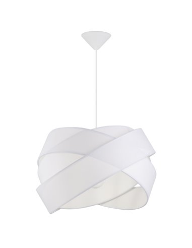 Fractal ceiling pendant light - AJP - Fabric lampshade, adjustable in height