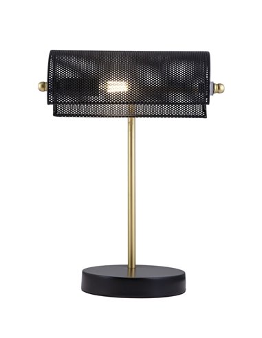 Buffete table lamp - AJP - Black and gold vintage lamp