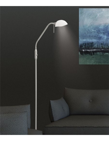 Modos floor lamp - AJP - Reading light with glass lampshade