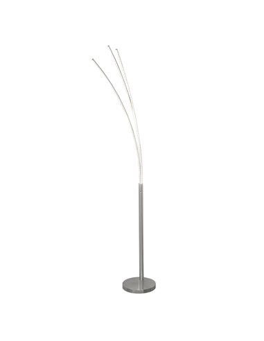 Elaz floor lamp - AJP - Minimalist satin nickel design