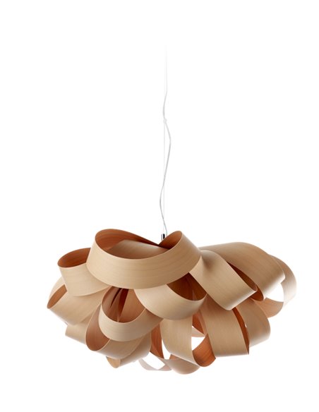Lámpara de techo de madera natural en 11 colores y 3 tamaños - Agatha - LZF
