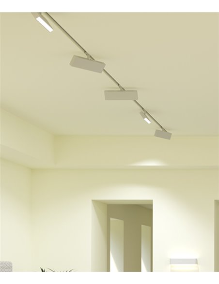 Alfa three-phase track spotlight - Beneito & Faure- Adjustable LED lamp