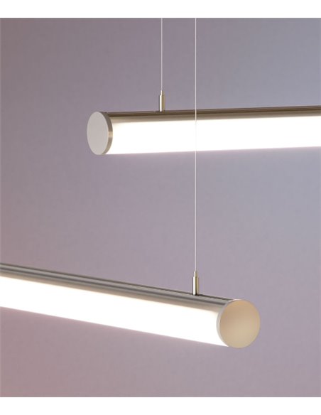 Tubi pendant light - Beneito & Faure - Horizontal LED office lamp