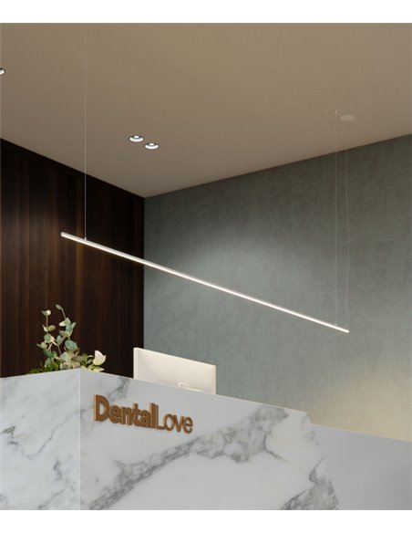 Nyneto pendant light - Beneito & Faure - Linear office lamp, LED dimmable