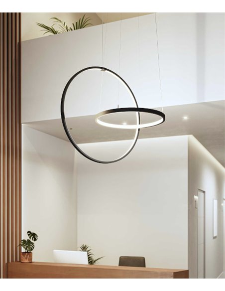 Circus pendant light - Beneito & Faure - Minimalist round LED lamp