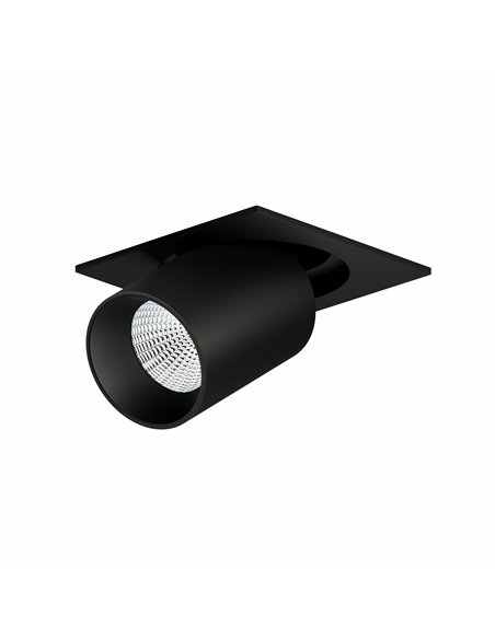 Oxo recessed spotlight - Beneito & Faurse - Adjustable square LED spotlight