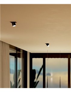 Oxo recessed spotlight - Beneito & Faurse - Adjustable square LED spotlight