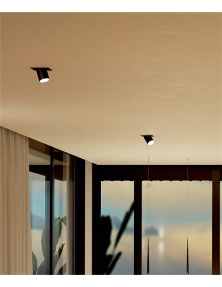 Oxo recessed spotlight - Beneito & Faurse - Adjustable square LED spotlight