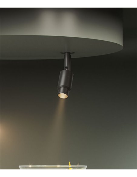 Micro Zoom ceiling spotlight - Beneito & Faure - LED adjustable spotlight