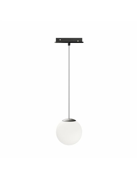 Sphere 48V magnetic rail pendant light - Beneito & Faure - Spherical LED lamp