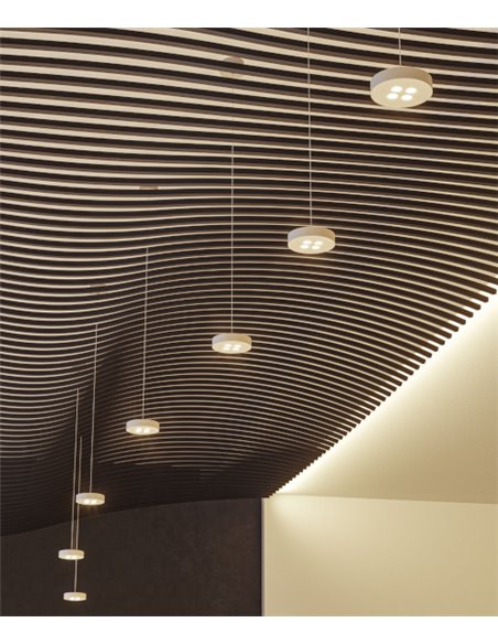 Cookie pendant light - Beneito & Faure - Surface or recessed LED lamp