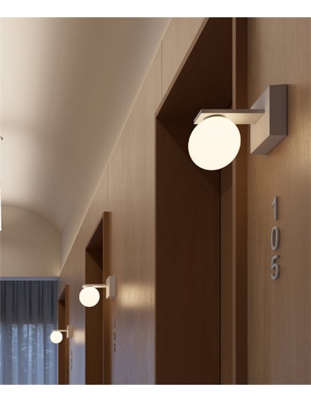 Sphere outdoor wall light - Beneito & Faure - Spherical lamp IP54