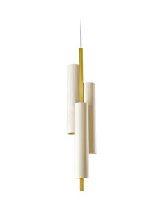 Colgante de techo LED con pantallas de madera natural en varios colores – Black Note – Lzf 2