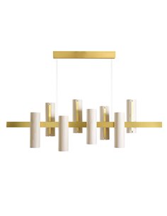 Lámpara colgante regulable LED con elegantes pantallas de madera natural – Black Note – Lzf 2