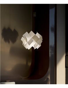 Lámpara colgante de madera natural en 11 colores y 2 tamaños - Escape - LZF