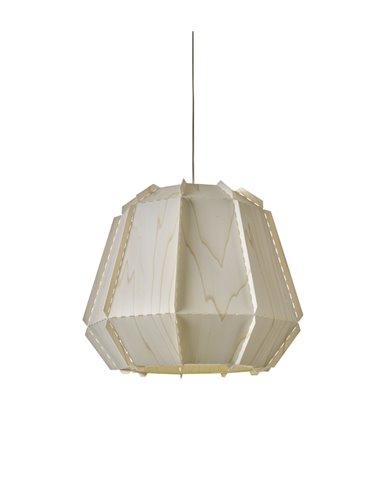 Lámpara de techo de madera natural en 9 colores - Stitches Bamako - LZF