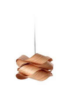 Lámpara colgante de madera natural en 11 Colores y 2 tamaños - Link Suspensión - LZF 2