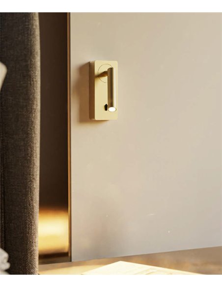 Colo wall light - FORLIGHT - Reading light in white or black, LED 3000K 184 lm