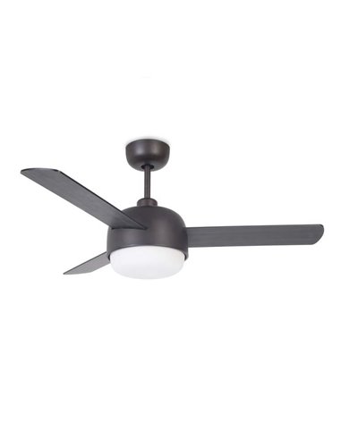 Klar ceiling fan - FORLIGHT -  Wooden finish blades, 3 speeds