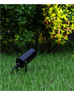 Jumbo outdoor stake light - FORLIGHT - Floodlight black, Suitable for saline environments, GU10 IP65