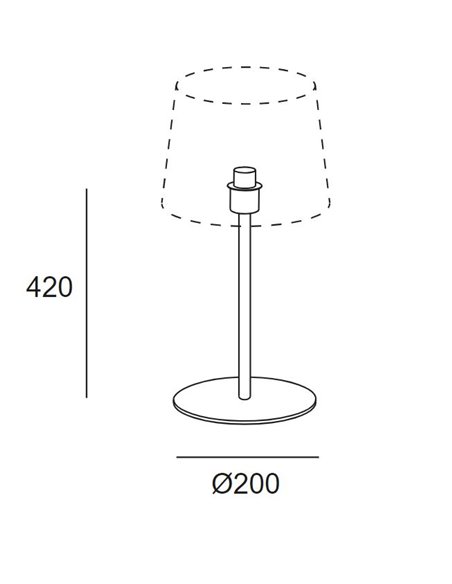 Metrica Round table lamp - LedsC4 - Lamp in 2 colours with white lampshade