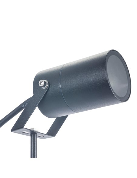 Hit outdoor floodlight - FORLIGHT - Lamp with black spike, IP65