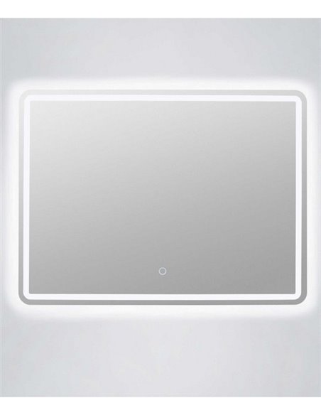 Zico illuminated mirror - FORLIGHT - Rectangular LED touchscreen mirror, 60x80 cm