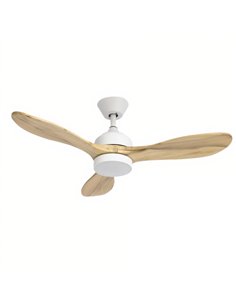 Calar fan with light - FORLIGHT - DC motor, wooden blades, LED dimmable 2