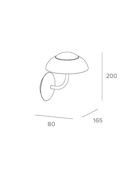 Eclipta II outdoor wall light - FORLIGHT - Decorative design in 3 colours