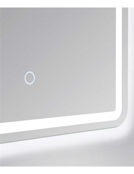 Zico illuminated mirror - FORLIGHT - LED touch mirror, 60x45 cm
