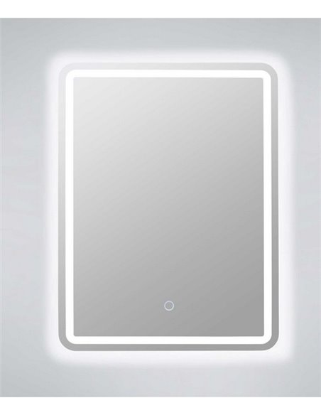 Zico illuminated mirror - FORLIGHT - LED touch mirror, 60x45 cm
