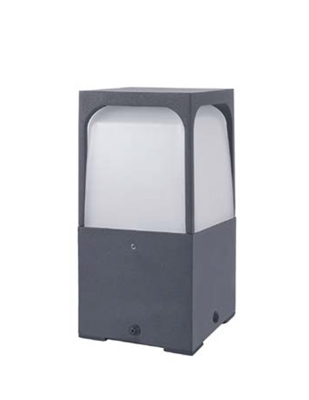 Veta outdoor bollard - FORLIGHT - Available in 3 sizes, black finish