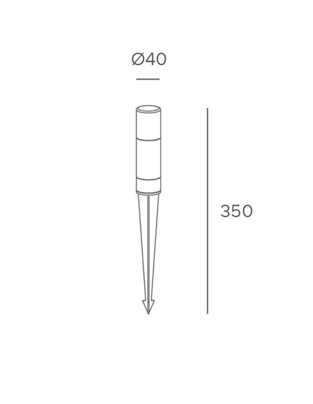 Trim outdoor light - FORLIGHT - Lamp with LED spike, height: 35 cm Trim outdoor light - FORLIGHT - Lamp with LED spike, height: 35 cm