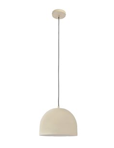 Fres pendant light - FORLIGHT - Semi-oval beige lampshade, Ø 30 cm 2