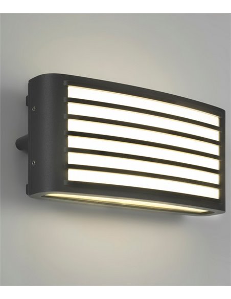 Zenitha outdoor wall light - FORLIGHT - Black LED lamp