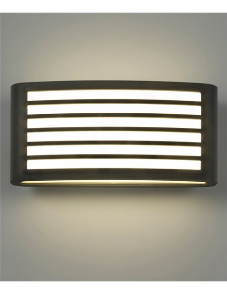 Zenitha outdoor wall light - FORLIGHT - Black LED lamp