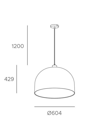 Cortic pendant light - FORLIGHT - Boho chic design, brown rattan lampshade
