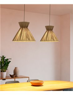 Dama pendant light - FORLIGHT - Boho chic paper lamp