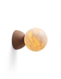 Abisal wall light - Luxcambra - Minimalist ceramic lamp, alabaster shade 2