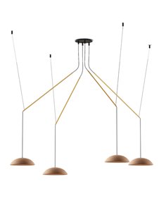Absidiola Movil 4 pendant light - Luxcambra - Moveable lamp with 4 lampshades